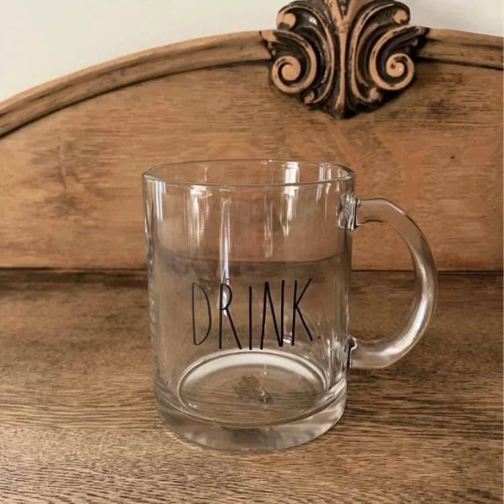 Rae Dunn Drink Glass Mug - Picture 1 of 1